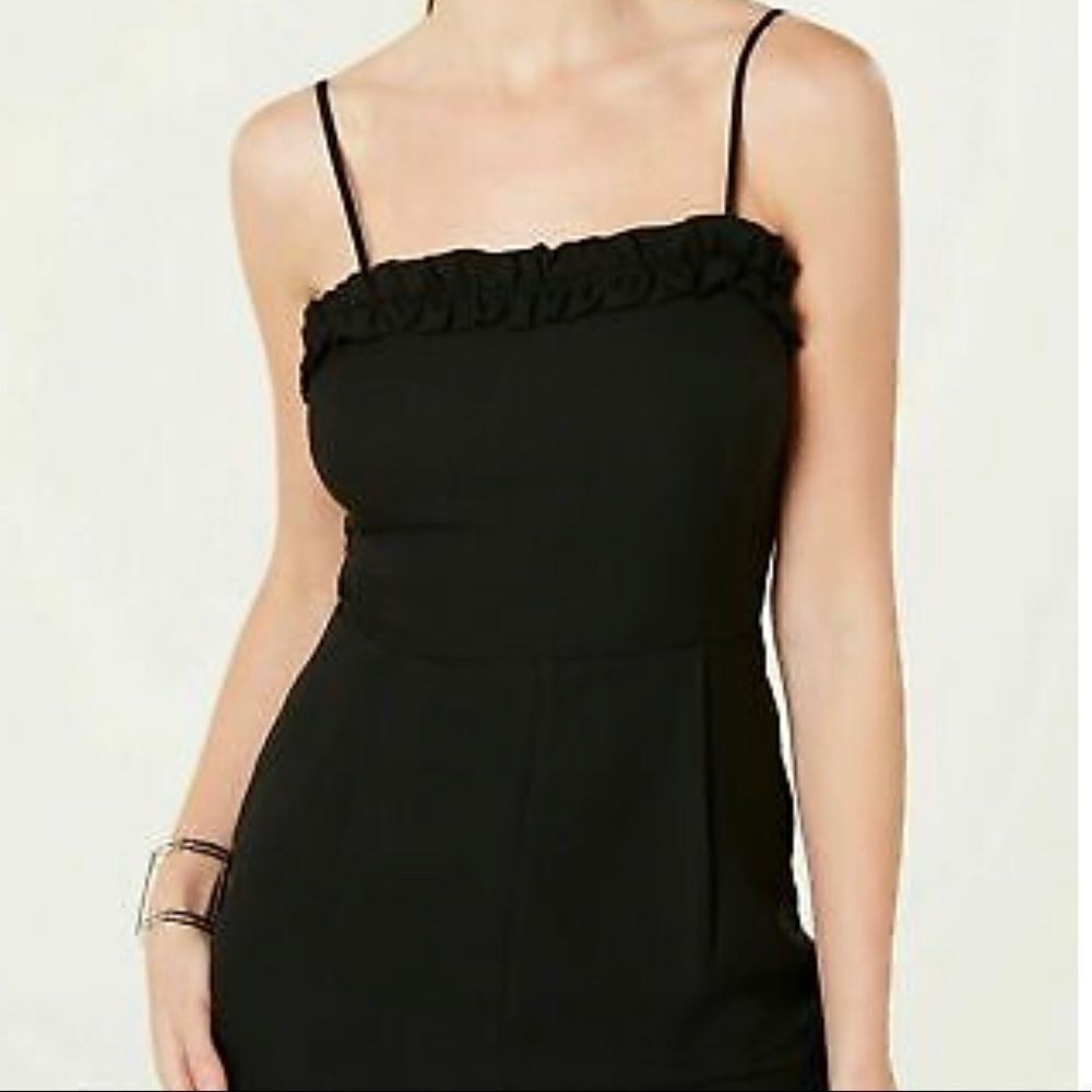 19 Cooper Spaghetti Strap Jumpsuit Ruffle - Picture 2 of 4